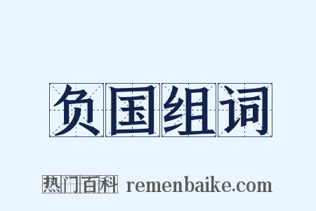 负国组词是什么意思的图片